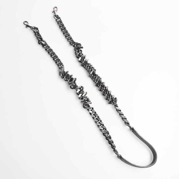 Saint Laurent Leather College 2way Chain Shoulder Bag Gray - Picture 9 of 9